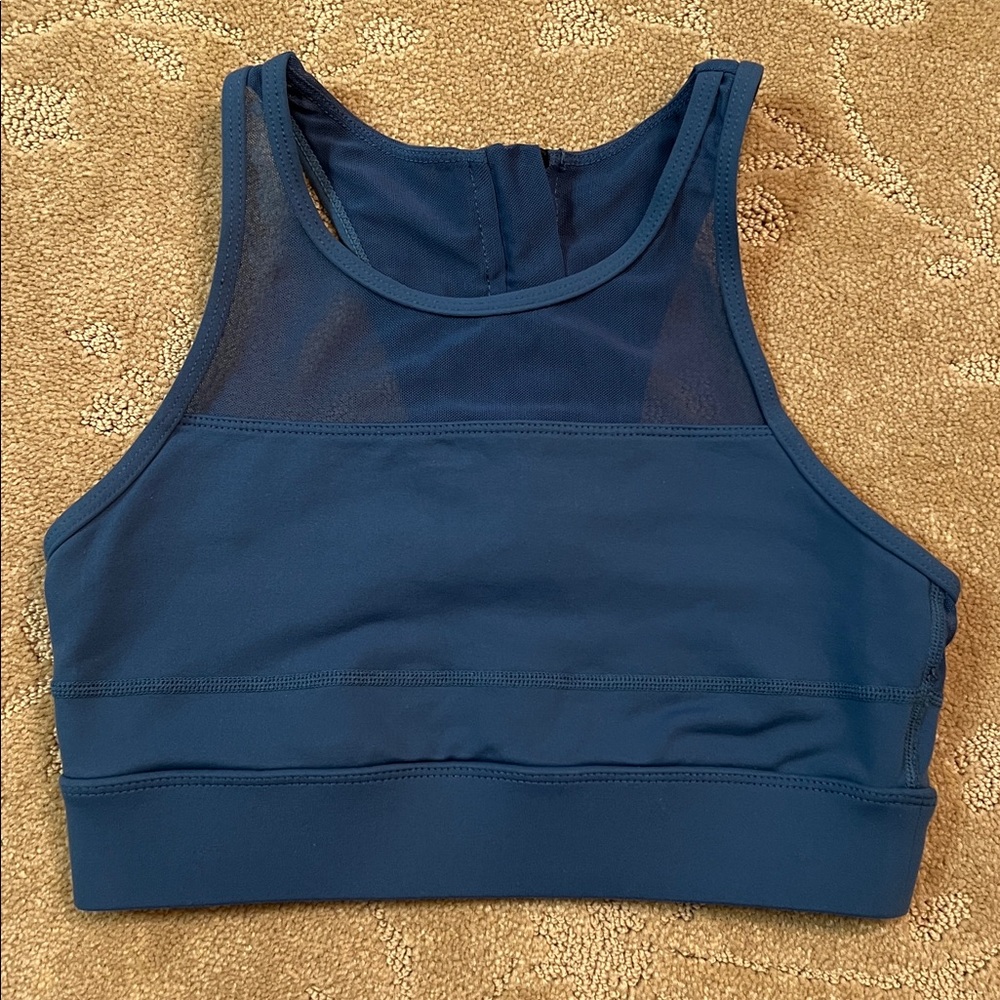 ZYIA Active All Star Blue Racerback Sports Bra, Small